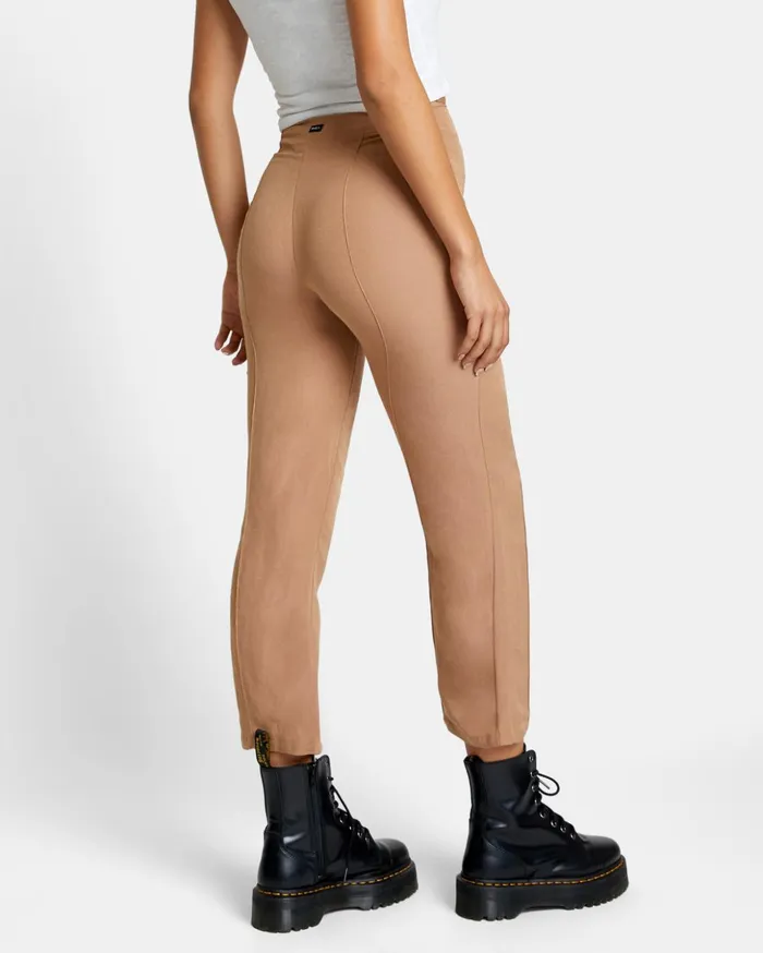 RVCA Pants Drip HighWaisted Pants Wood 8211 Women