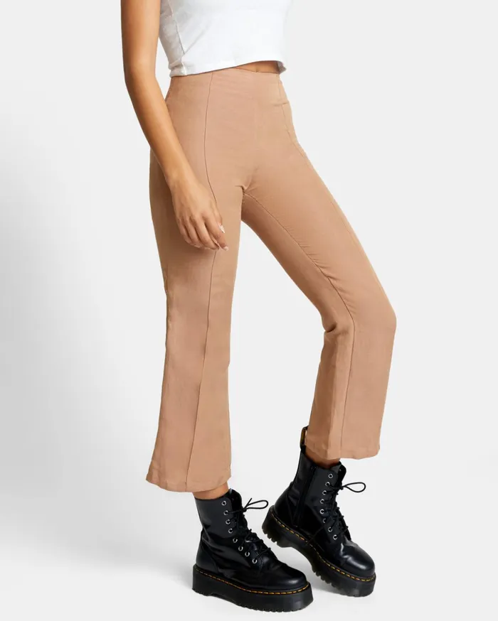 RVCA Pants Drip HighWaisted Pants Wood 8211 Women