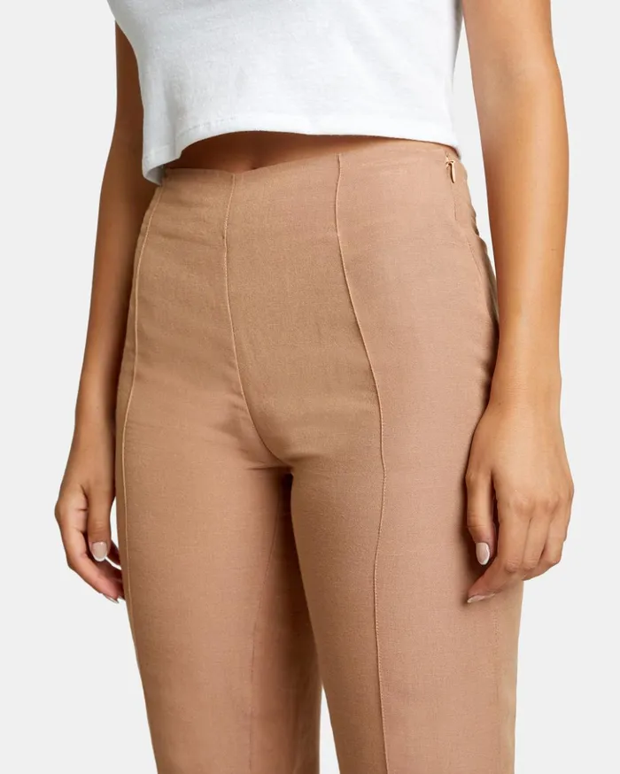 RVCA Pants Drip HighWaisted Pants Wood 8211 Women