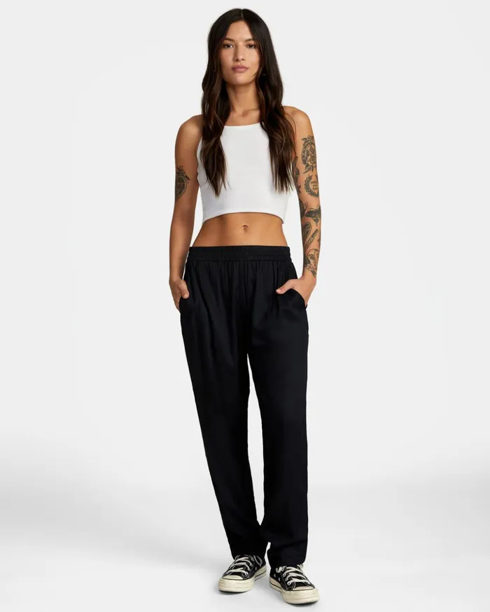 RVCA Pants New Yume Beach Pants Black 8211 Women
