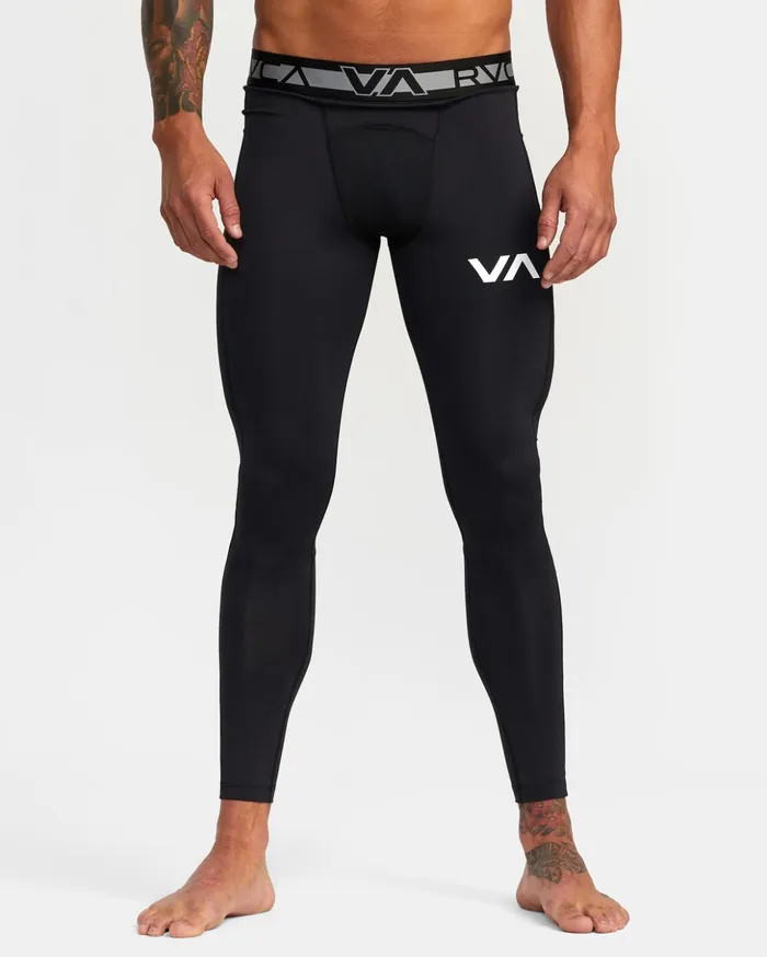 RVCA Pants VA Sport Compression Tights Black 8211 Men