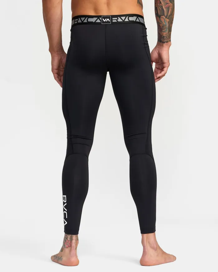 RVCA Pants VA Sport Compression Tights Black 8211 Men