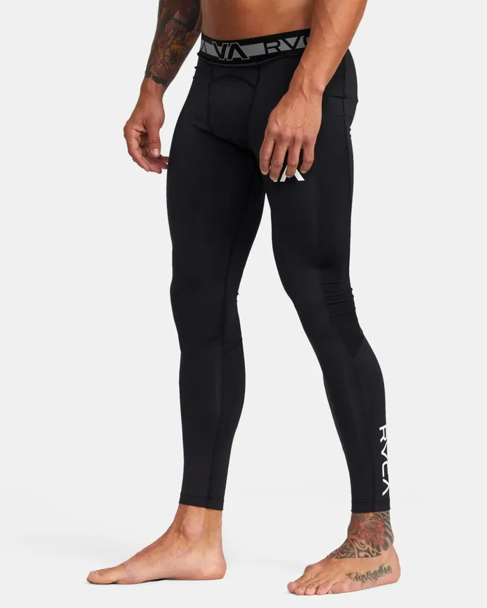 RVCA Pants VA Sport Compression Tights Black 8211 Men
