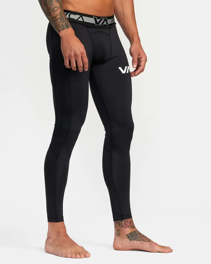RVCA Pants VA Sport Compression Tights Black 8211 Men