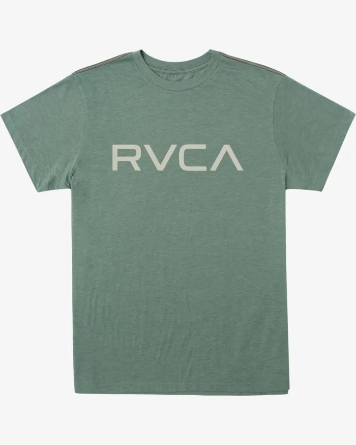 RVCA Short Sleeves Big RVCA Tee Jade 8211 Men