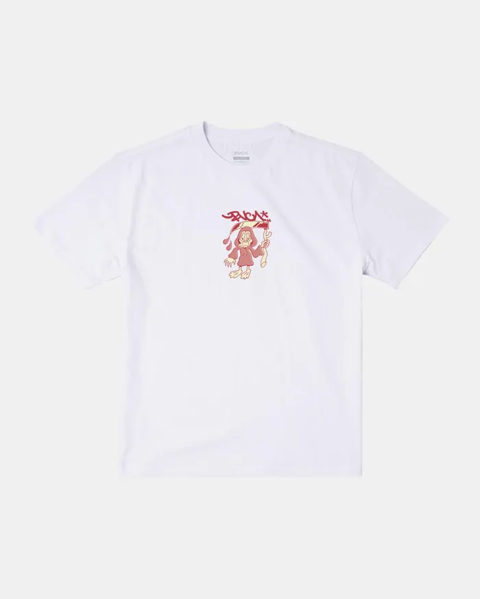 RVCA Short Sleeves Deaths Duck TShirt White 8211 Men