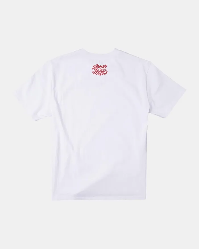 RVCA Short Sleeves Deaths Duck TShirt White 8211 Men