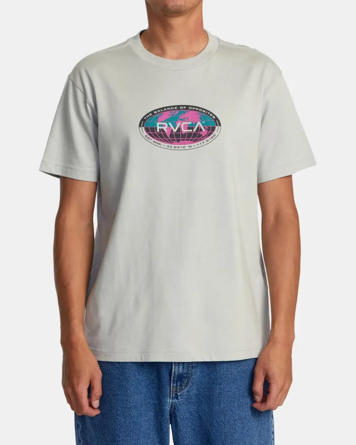 RVCA Short Sleeves Global Tee Mirage 8211 Men