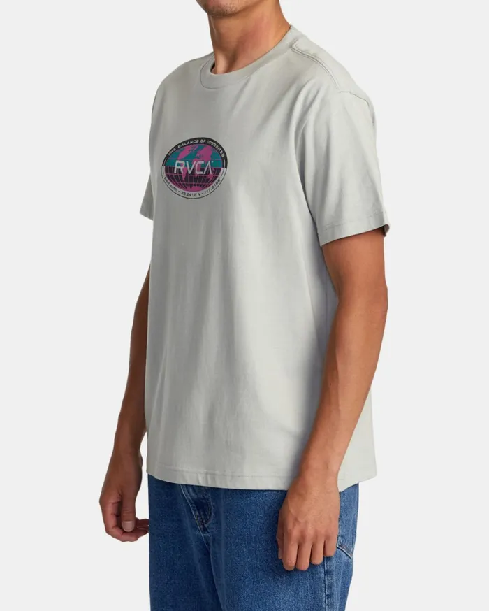 RVCA Short Sleeves Global Tee Mirage 8211 Men