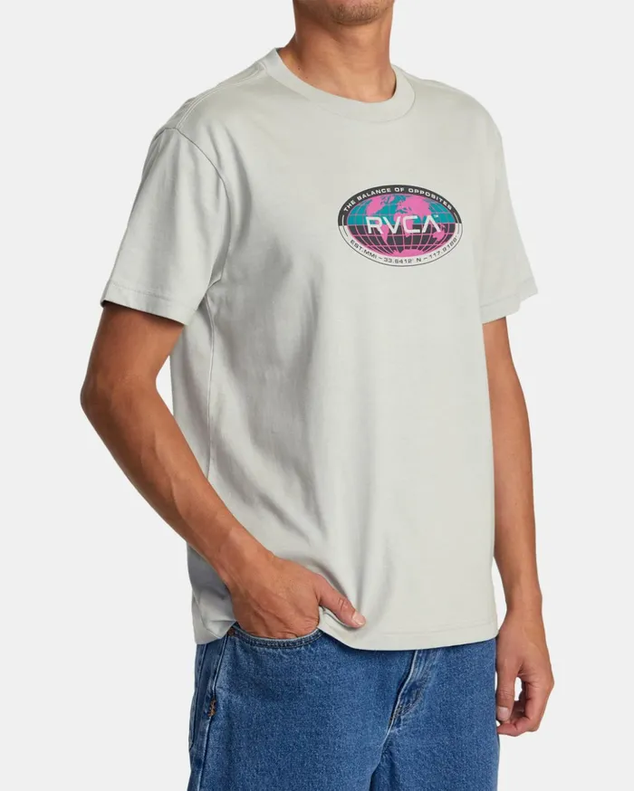RVCA Short Sleeves Global Tee Mirage 8211 Men