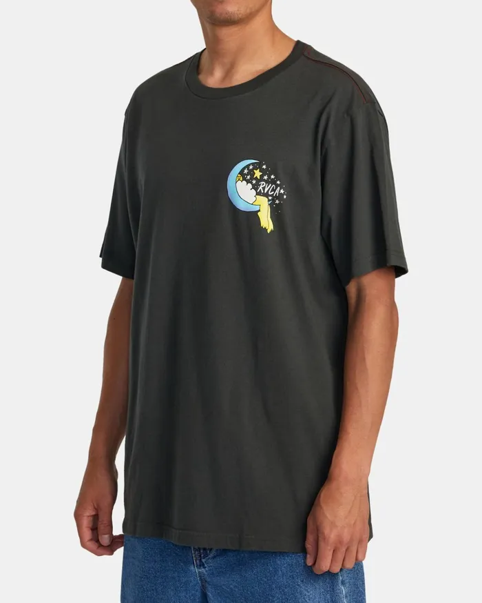RVCA Short Sleeves Jesse Lortz Sweet Dreams Tee Pirate Black 8211 Men