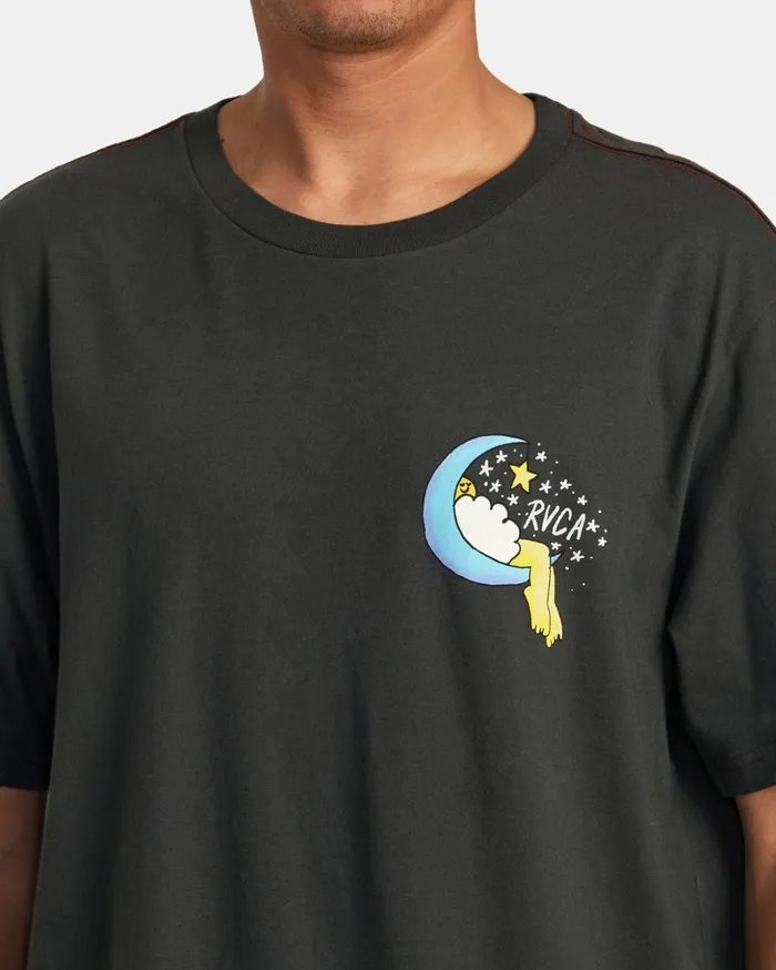 RVCA Short Sleeves Jesse Lortz Sweet Dreams Tee Pirate Black 8211 Men