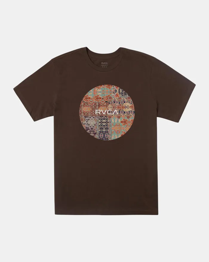 RVCA Short Sleeves Motors TShirt Chocolate 8211 Men