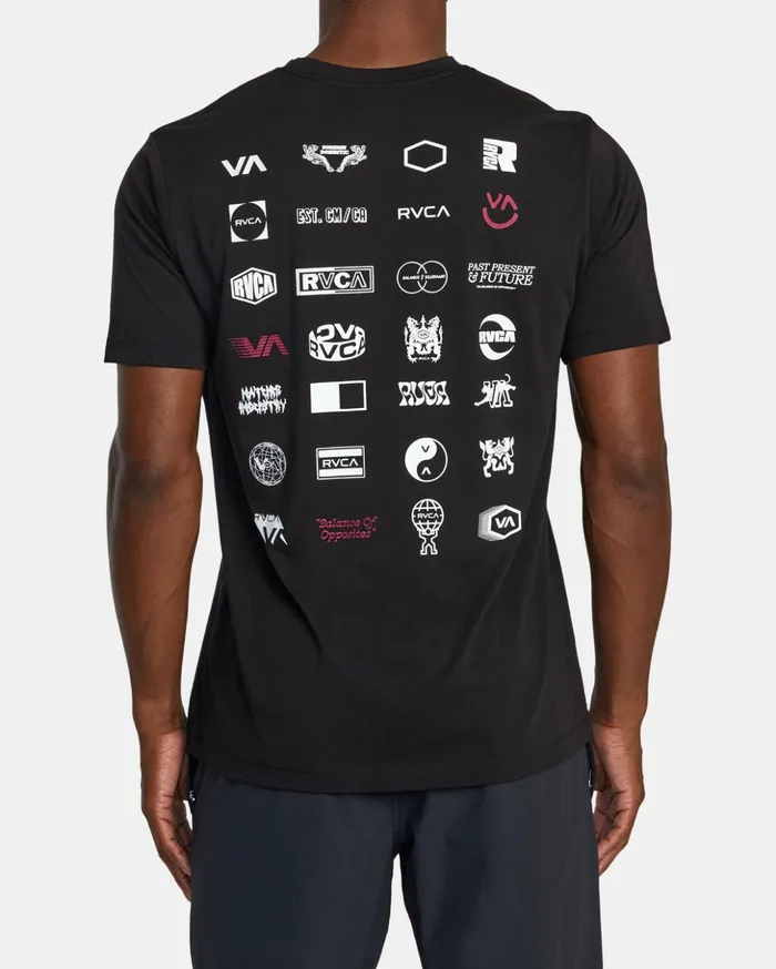 RVCA Short Sleeves RVCA Arena TShirt Black 8211 Men