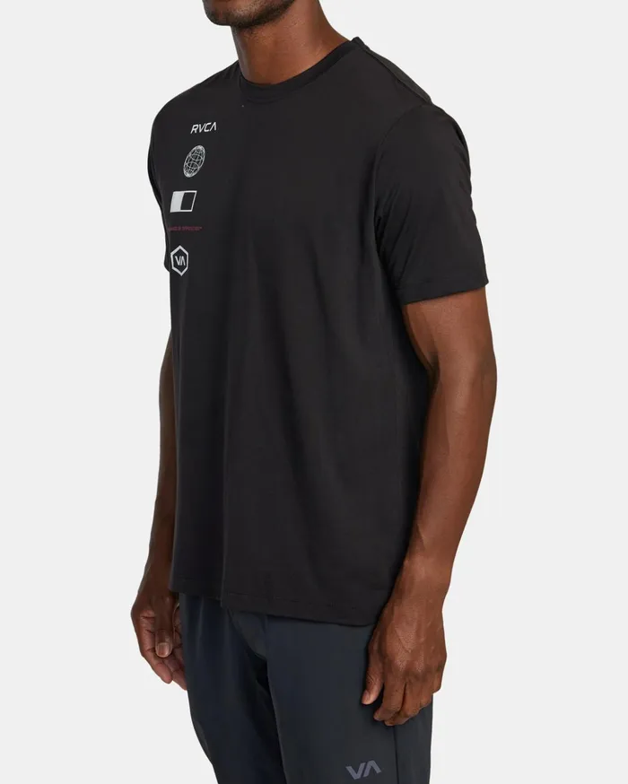 RVCA Short Sleeves RVCA Arena TShirt Black 8211 Men