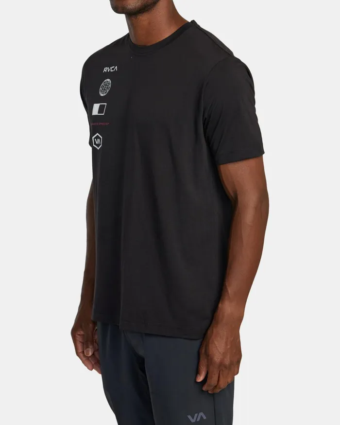 RVCA Short Sleeves RVCA Arena TShirt Black 8211 Men