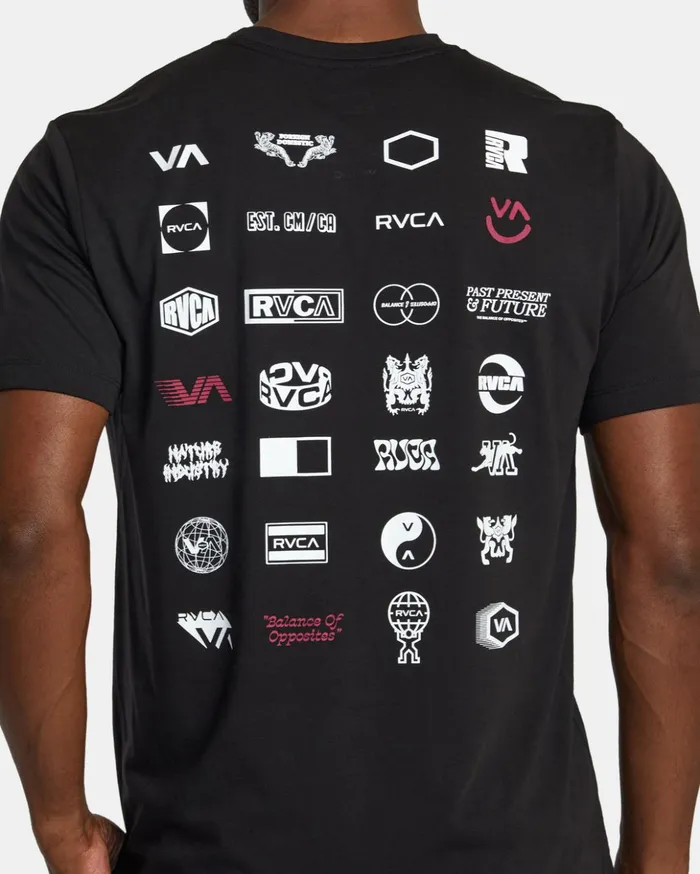 RVCA Short Sleeves RVCA Arena TShirt Black 8211 Men