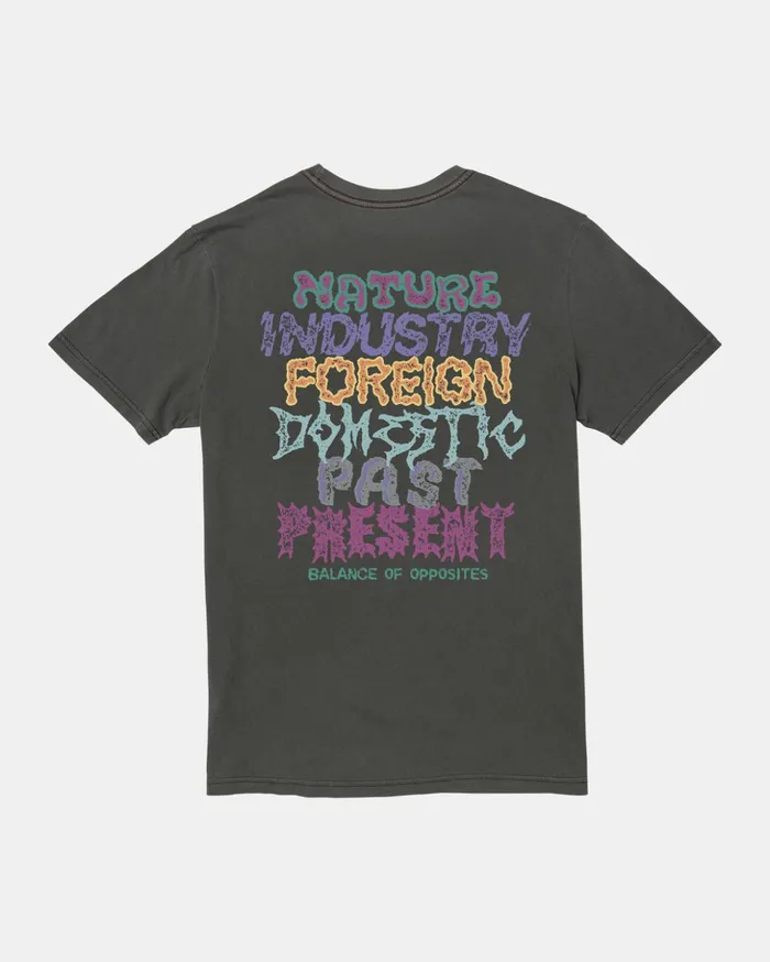 RVCA Short Sleeves Static Tee Pirate Black 8211 Men