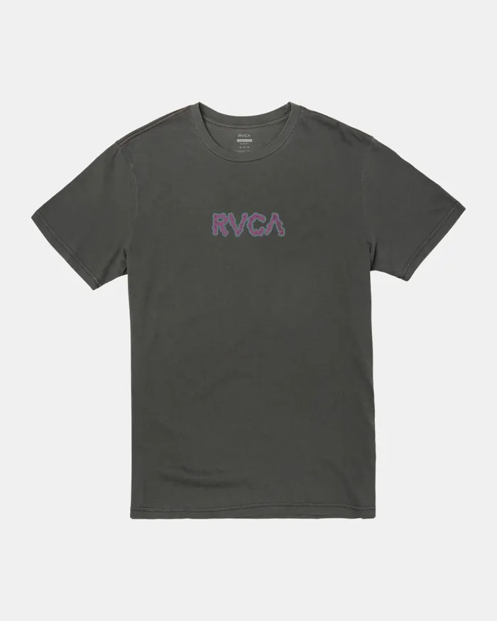 RVCA Short Sleeves Static Tee Pirate Black 8211 Men