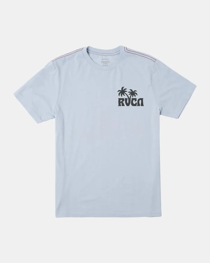 RVCA Short Sleeves Sundowner Tee Deja Blue 8211 Men