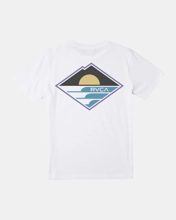 RVCA Short Sleeves Sunswell Tee White 8211 Men
