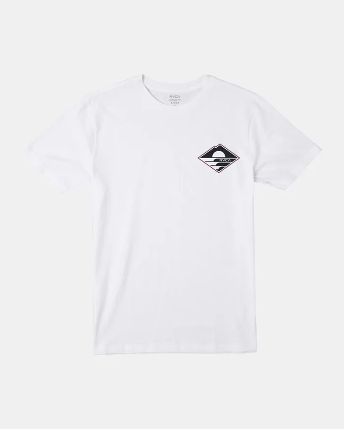 RVCA Short Sleeves Sunswell Tee White 8211 Men