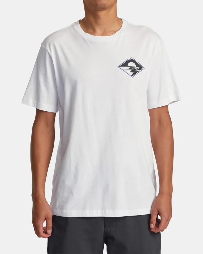 RVCA Short Sleeves Sunswell Tee White 8211 Men