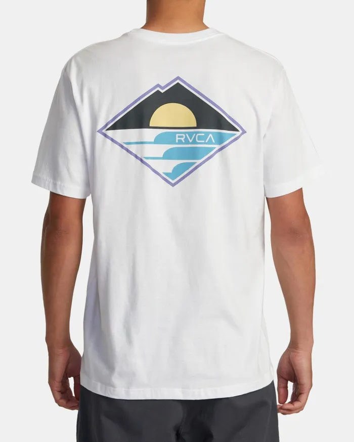 RVCA Short Sleeves Sunswell Tee White 8211 Men