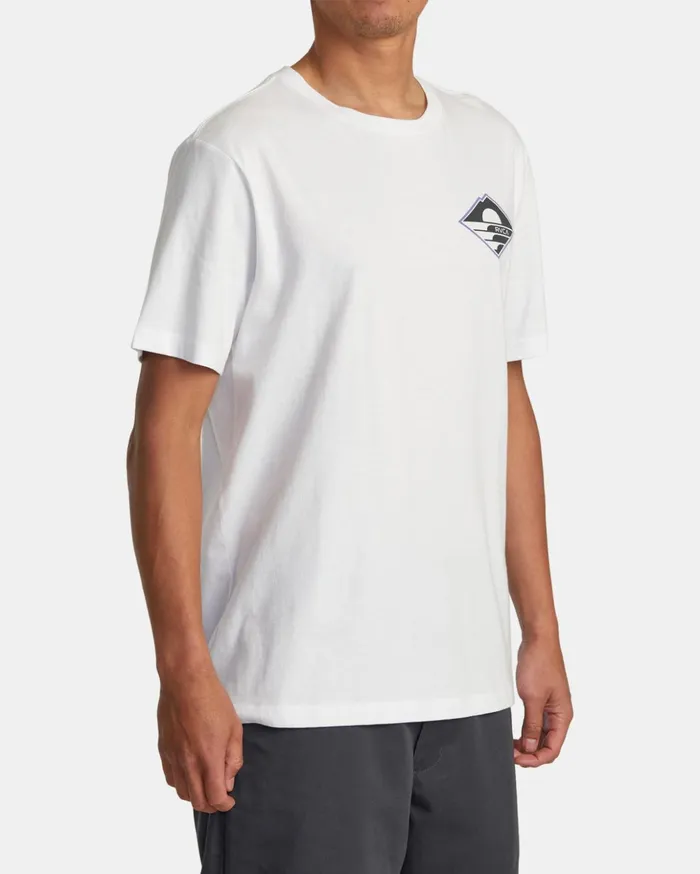 RVCA Short Sleeves Sunswell Tee White 8211 Men