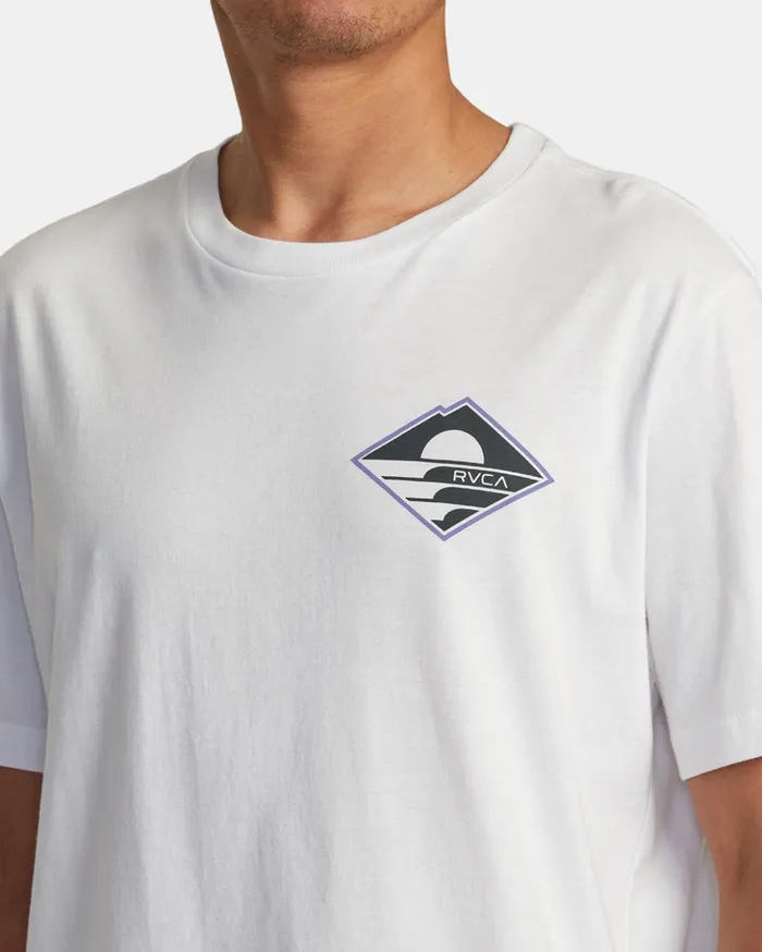 RVCA Short Sleeves Sunswell Tee White 8211 Men
