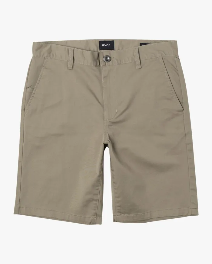 RVCA Shorts Boy039s Weekday Stretch Shorts Khaki 8211 Boys
