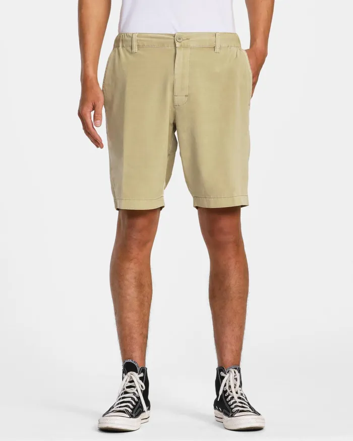 RVCA Shorts Hybrids All Time Coastal Rinsed Hybrid 19034 Shorts Khaki 8211 Men