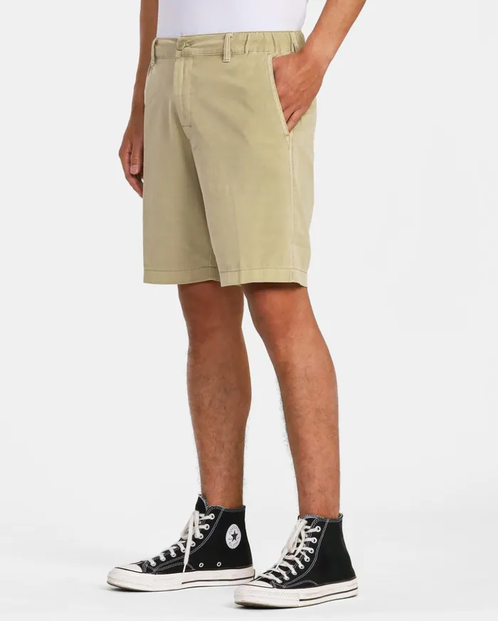 RVCA Shorts Hybrids All Time Coastal Rinsed Hybrid 19034 Shorts Khaki 8211 Men RVCA Shorts Hybrids All Time Coastal Rinsed Hybrid 19034 Shorts Khaki 8211 Men