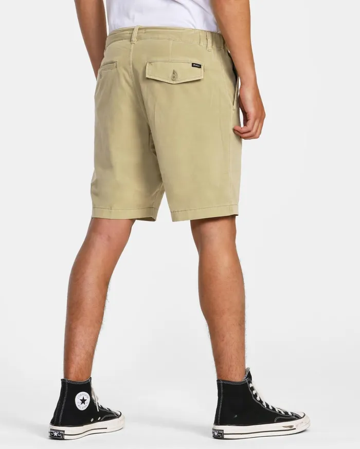 RVCA Shorts Hybrids All Time Coastal Rinsed Hybrid 19034 Shorts Khaki 8211 Men RVCA Shorts Hybrids All Time Coastal Rinsed Hybrid 19034 Shorts Khaki 8211 Men