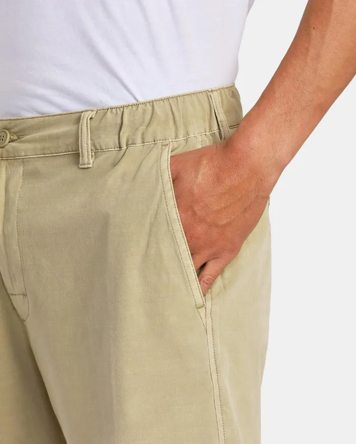 RVCA Shorts Hybrids All Time Coastal Rinsed Hybrid 19034 Shorts Khaki 8211 Men RVCA Shorts Hybrids All Time Coastal Rinsed Hybrid 19034 Shorts Khaki 8211 Men