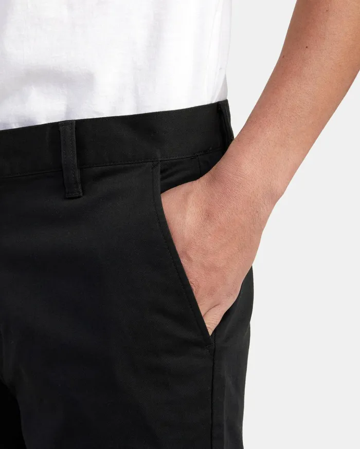 RVCA Shorts Hybrids Weekend Stretch Chino Shorts 20034 Black 8211 Men