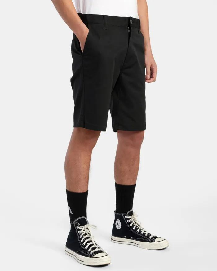 RVCA Shorts Hybrids Weekend Stretch Chino Shorts 20034 Black 8211 Men