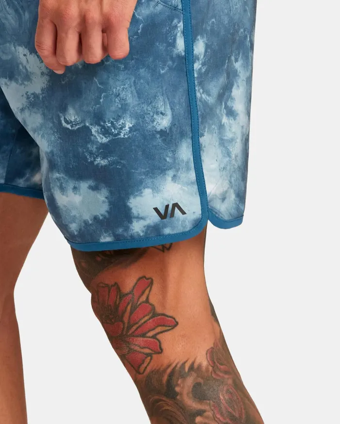 RVCA Shorts Hybrids Yogger Hybrid Elastic Waist Athletic Shorts 17034 Teal Tie Dye 8211 Men RVCA Shorts Hybrids Yogger Hybrid Elastic Waist Athletic Shorts 17034 Teal Tie Dye 8211 Men