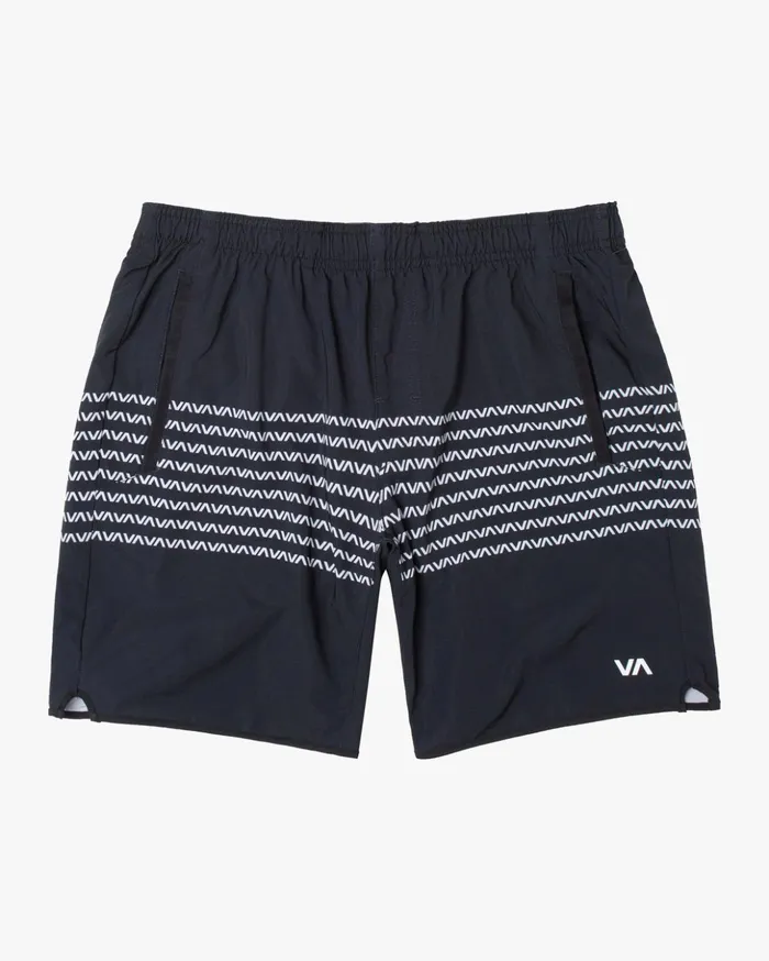 RVCA Shorts Hybrids YOGGER STRETCH ATHLETIC SHORTS 17034 Blackwhite 8211 Men