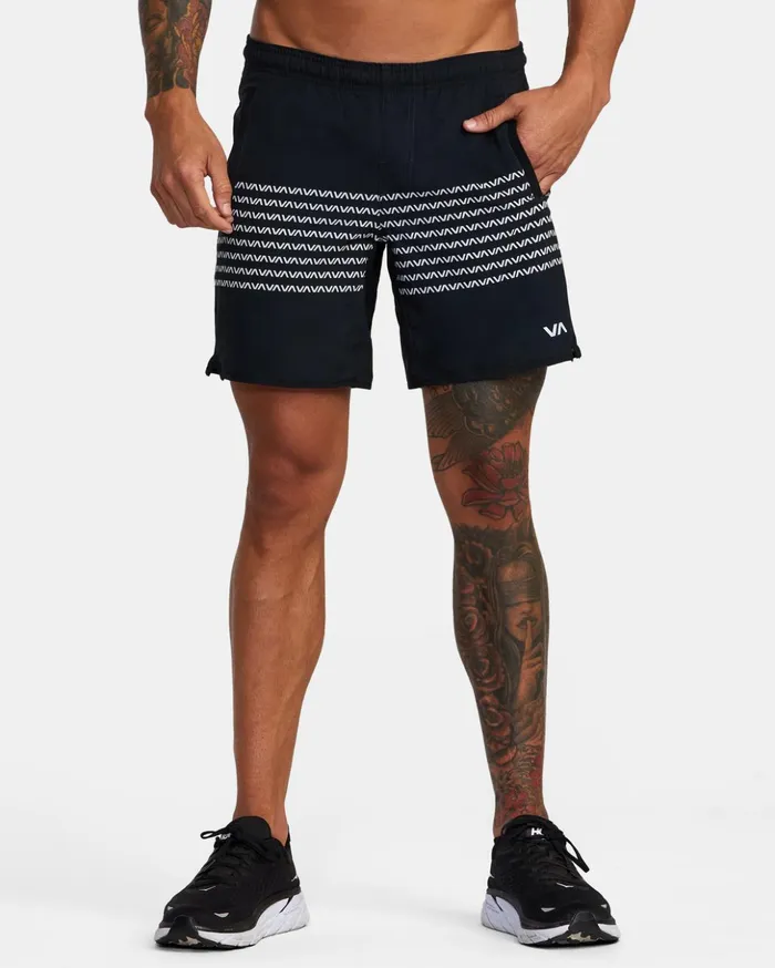 RVCA Shorts Hybrids YOGGER STRETCH ATHLETIC SHORTS 17034 Blackwhite 8211 Men