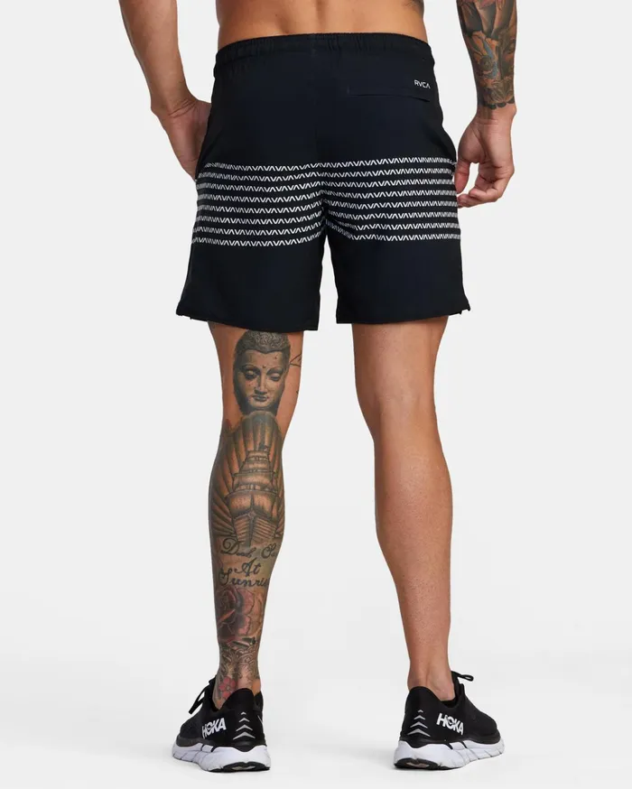 RVCA Shorts Hybrids YOGGER STRETCH ATHLETIC SHORTS 17034 Blackwhite 8211 Men