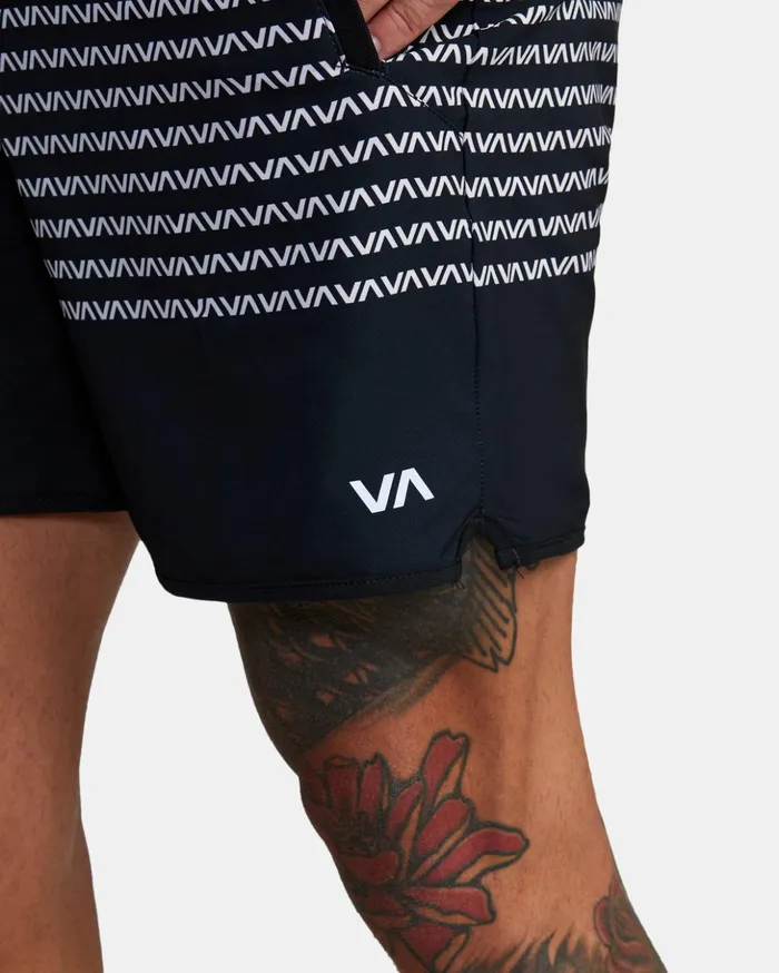 RVCA Shorts Hybrids YOGGER STRETCH ATHLETIC SHORTS 17034 Blackwhite 8211 Men