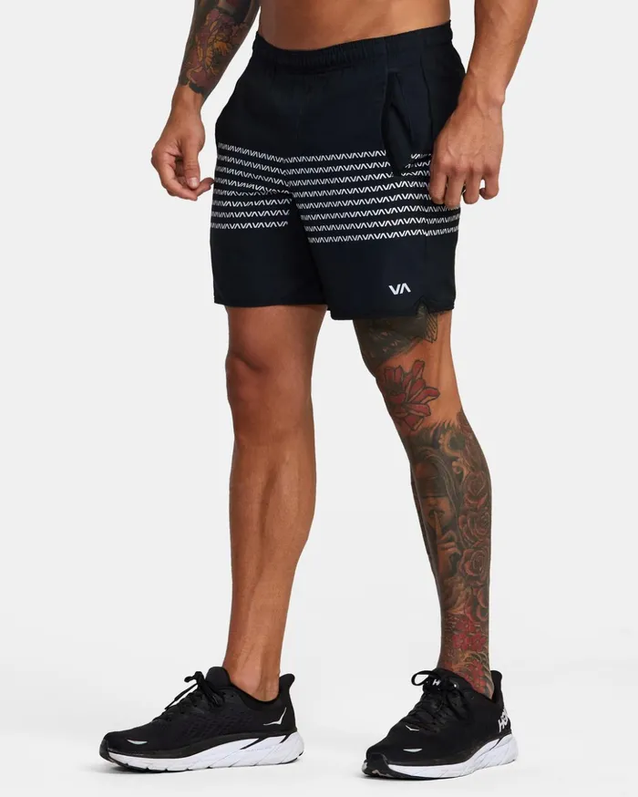 RVCA Shorts Hybrids YOGGER STRETCH ATHLETIC SHORTS 17034 Blackwhite 8211 Men