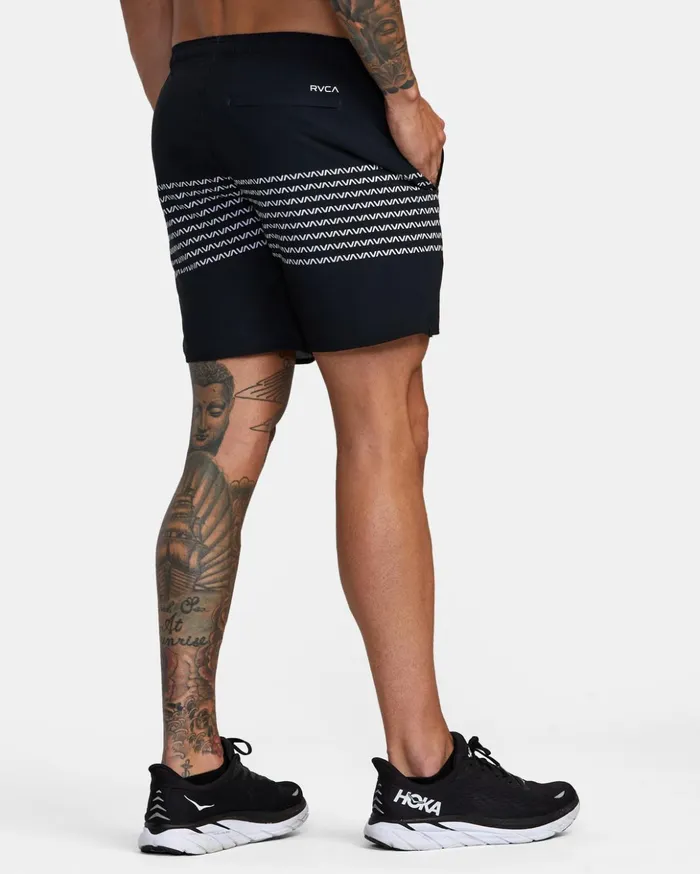 RVCA Shorts Hybrids YOGGER STRETCH ATHLETIC SHORTS 17034 Blackwhite 8211 Men