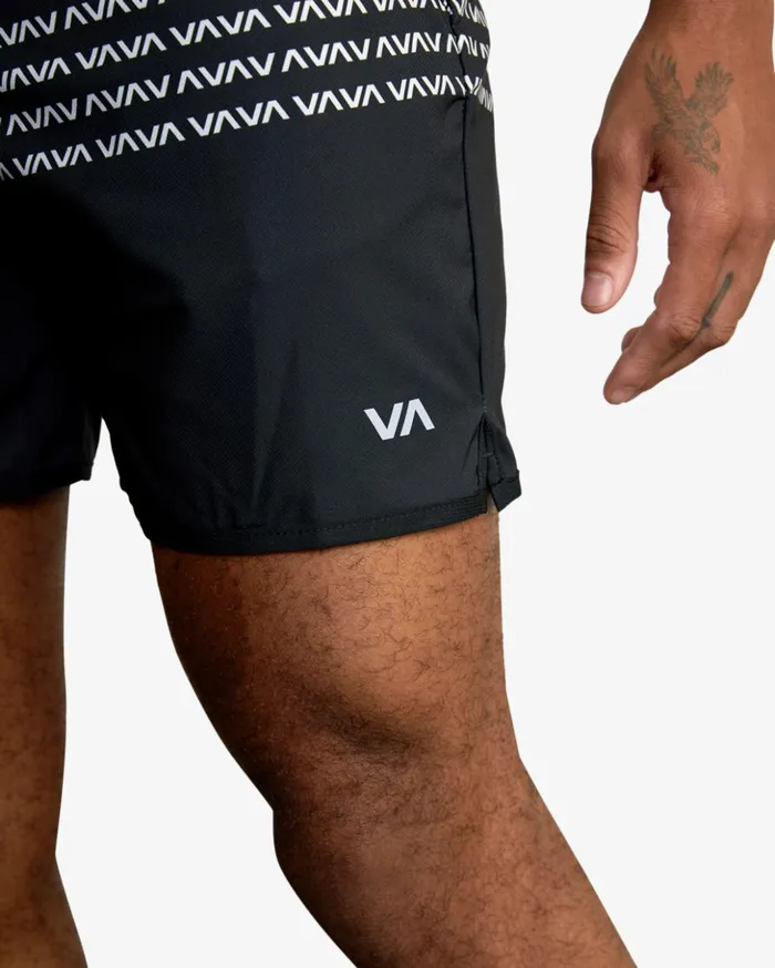 RVCA Shorts Hybrids YOGGER STRETCH ATHLETIC SHORTS 17034 Blackwhite 8211 Men