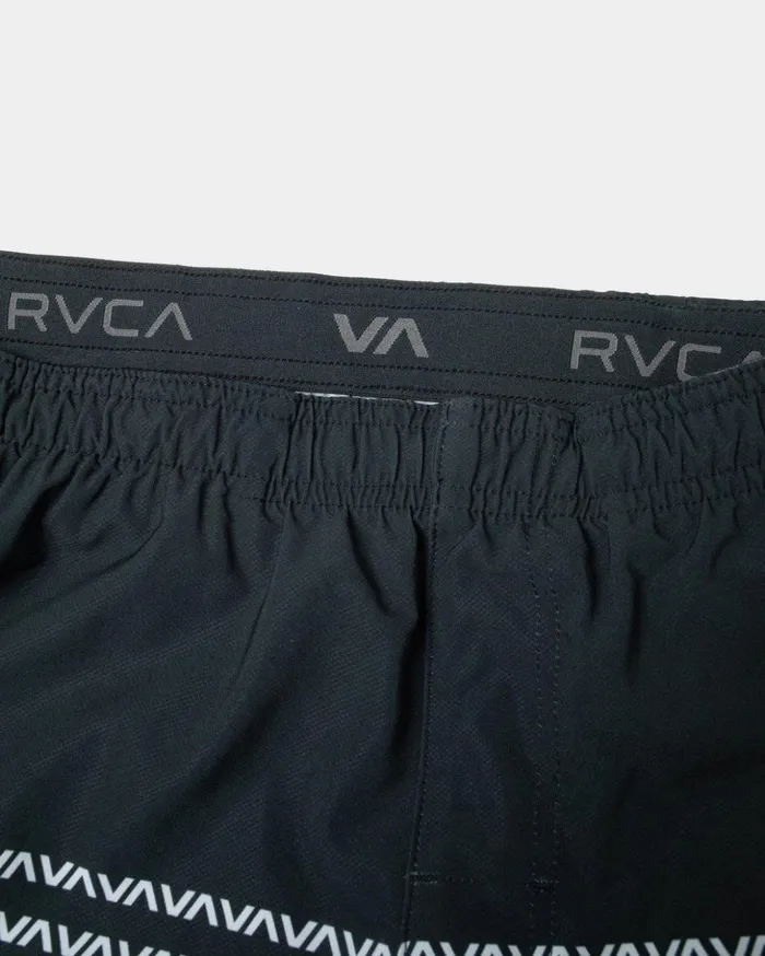 RVCA Shorts Hybrids YOGGER STRETCH ATHLETIC SHORTS 17034 Blackwhite 8211 Men
