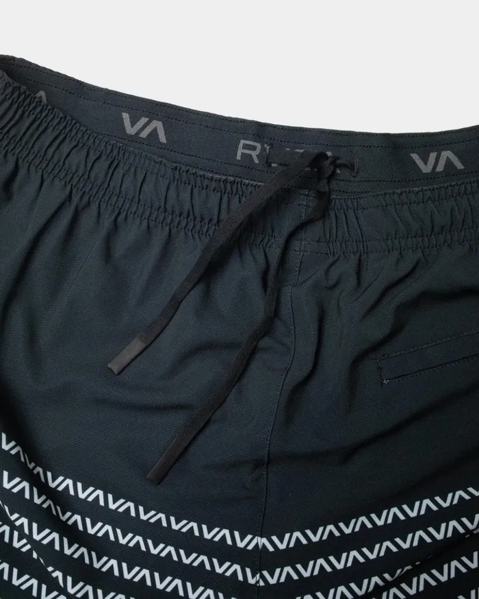 RVCA Shorts Hybrids YOGGER STRETCH ATHLETIC SHORTS 17034 Blackwhite 8211 Men