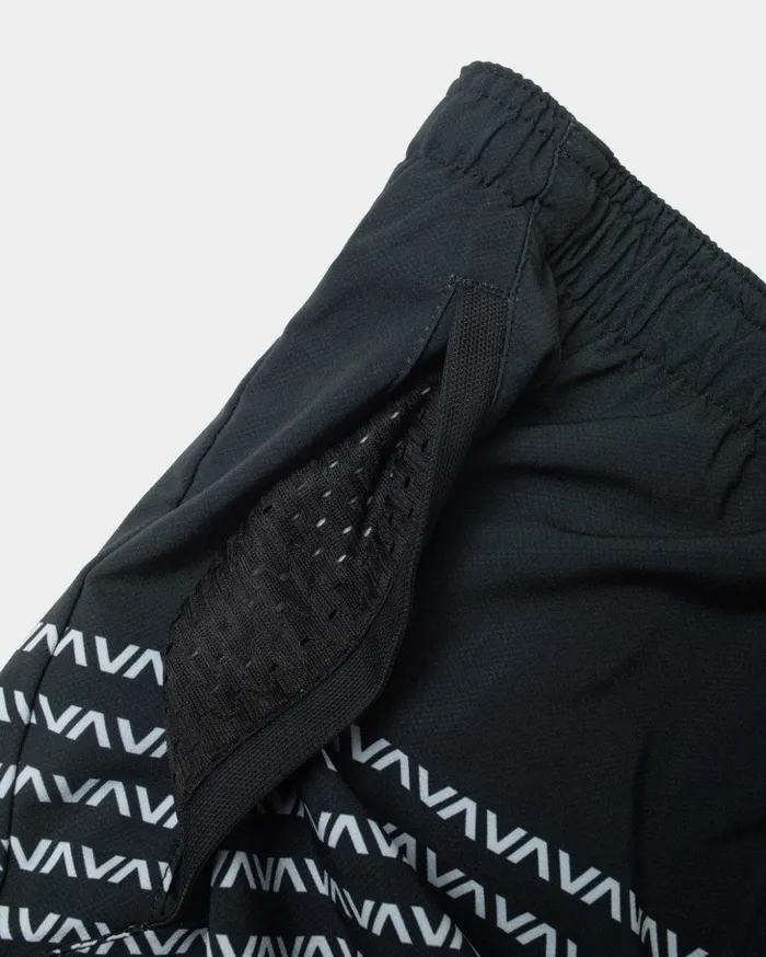 RVCA Shorts Hybrids YOGGER STRETCH ATHLETIC SHORTS 17034 Blackwhite 8211 Men