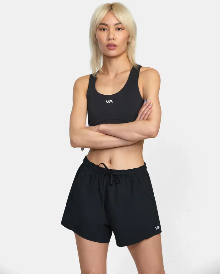 RVCA Shorts Skirts VA Essential Yogger Sport Shorts 12034 Black 8211 Women