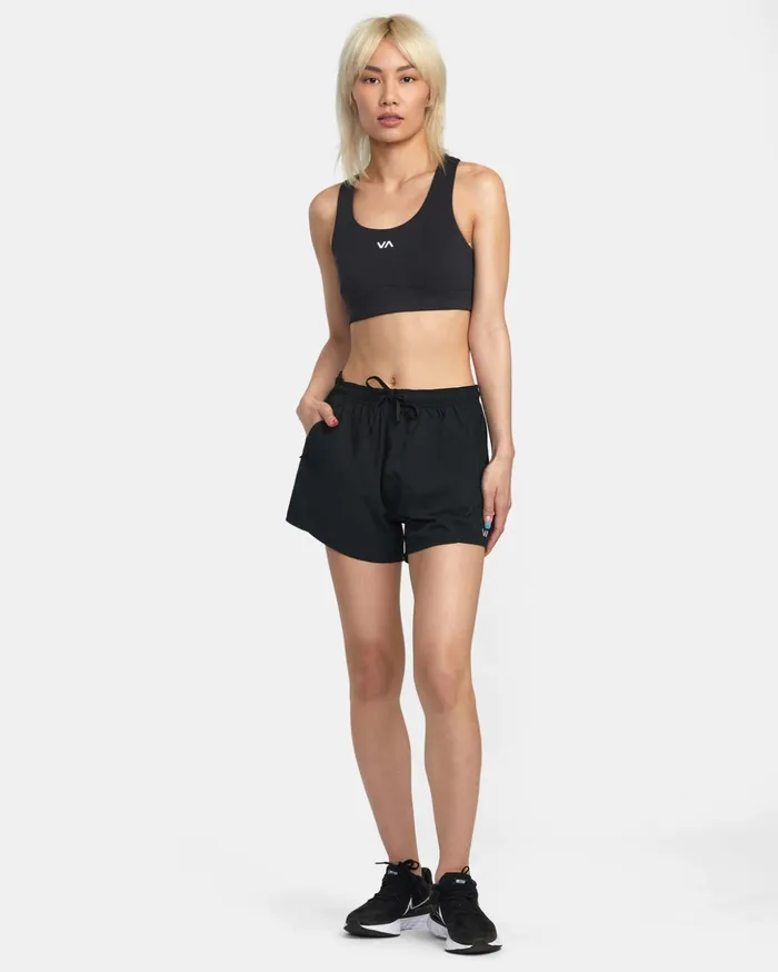 RVCA Shorts Skirts VA Essential Yogger Sport Shorts 12034 Black 8211 Women